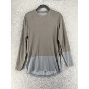 POC MTB Men's Size Small Long Sleeve Jersey Shirt Pocket Tan Colorblock Outdoor